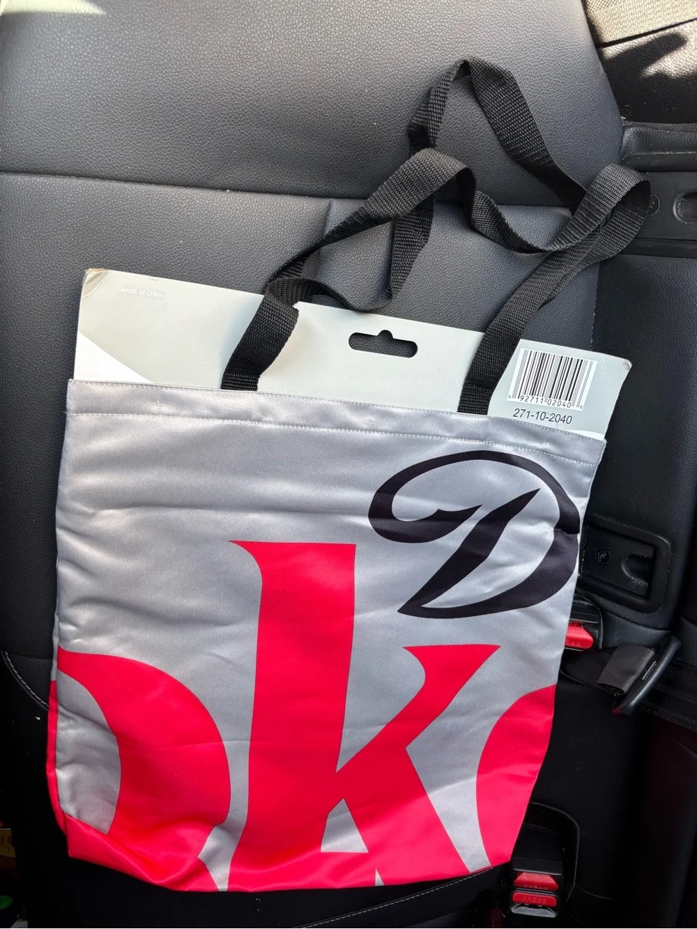 Diet Coke Tote Bag (coca cola) silver grey, black and red Womens Target Special